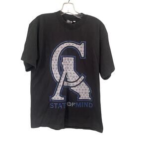 Million Dolla Motive California State of Mind Black Vintage Look Tee Size Large